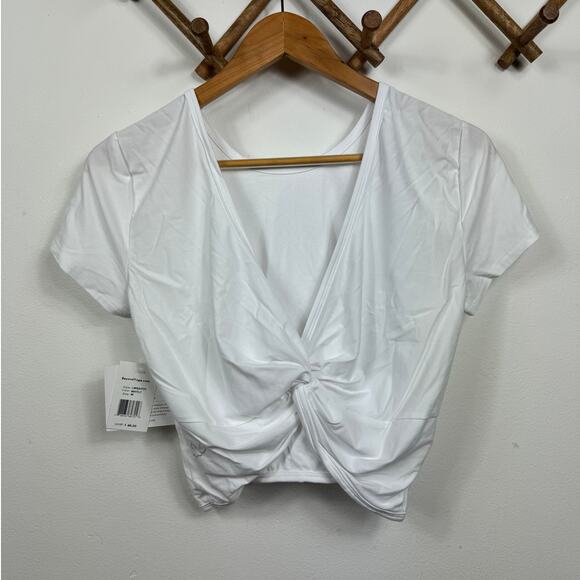 Beyond Yoga Featherweight Twist Out Tee in White Size M - Picture 4 of 10